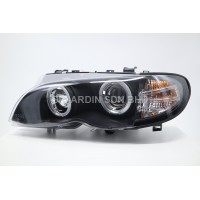 BMW E46 02-05 Black Projector Headlamp w Ring